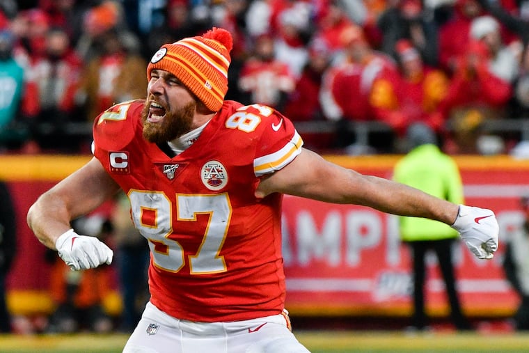 Our handicapper says this is the year Travis Kelce and the Chiefs end a 50-year Super Bowl drought. Vegas Vic is calling it KC, 37-27.