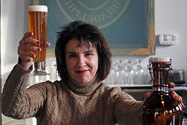 Owner Rosemarie Certo of Dock Street Brewery, which relocated to West Philadelphia six months ago.