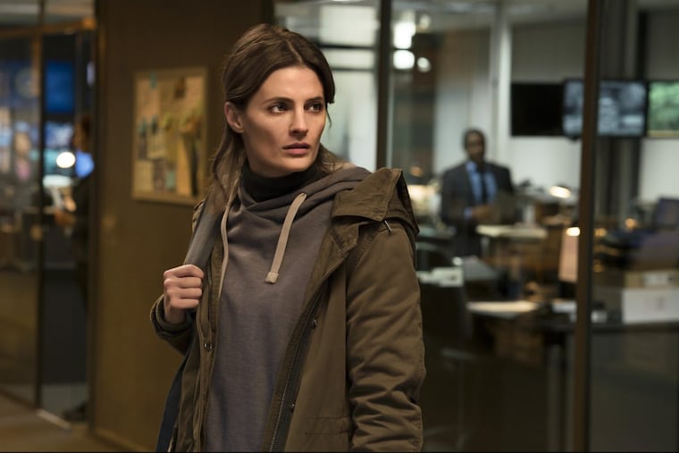 Former "Castle" star Stana Katic as Emily Byrne, an FBI agent long presumed dead, in a scene from Amazon's "Absentia"