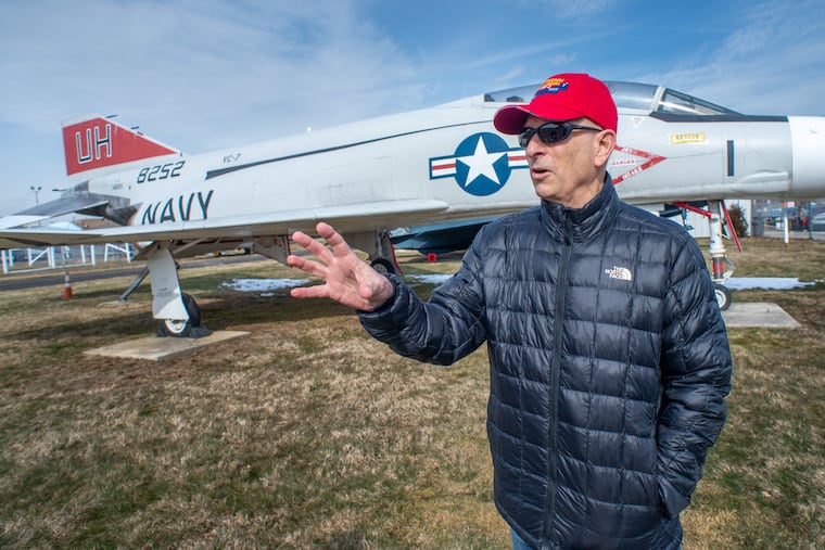 Mark Hurwitz, president of operations, speaking about some of the plans for the expansion during a Feb. 22 tour at Wings of Freedom Aviation Museum in Horsham. The museum, which has been looking to expand for 13 years, is stuck in limbo since PFAS were found at the former Naval Air Station Joint Reserve Base Willow Grove in the township.
