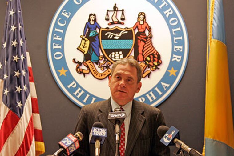 City Controller Alan Butkovitz releases his full report on charter schools, which slammed the school district's oversight of its 67 charter schools. (Bonnie Weller / Staff Photographer)