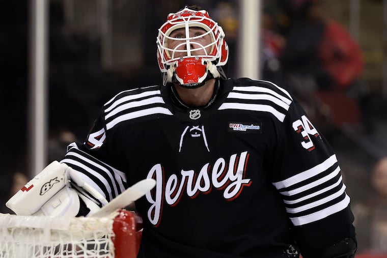 Jake Allen went 13-16-1 with a 2.66 goals-against average and .908 save percentage across 31 games for the New Jersey Devils.