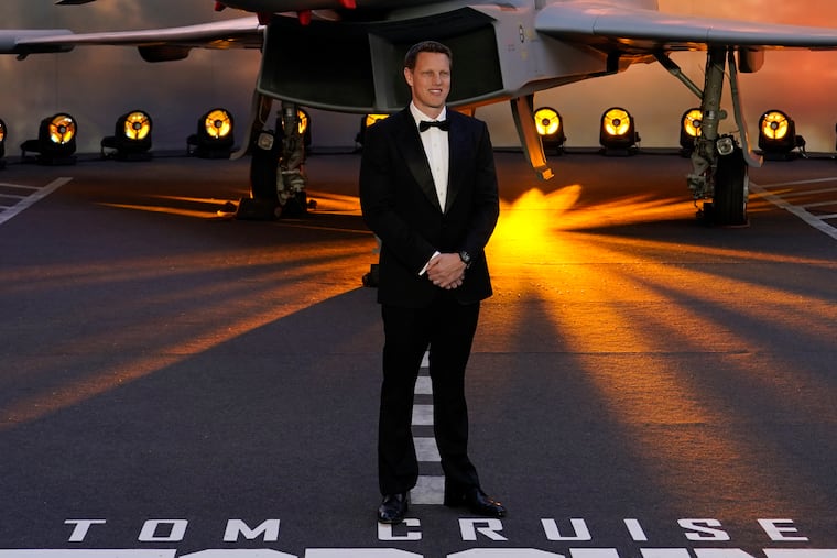 Producer David Ellison during the "Top Gun Maverick" U.K. premiere in 2022. The entertainment giant Paramount will merge with Skydance, closing out a decades long run by the Redstone family in Hollywood and injecting desperately needed cash into a legacy studio that has struggled to adapt to a shifting entertainment landscape.