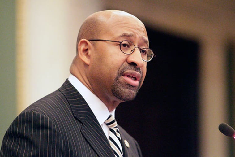 Mayor Michael Nutter: 'The challenge here again is the ice, rain, snow and the refreezing process.' ( AKIRA SUWA / Staff Photographer / File)