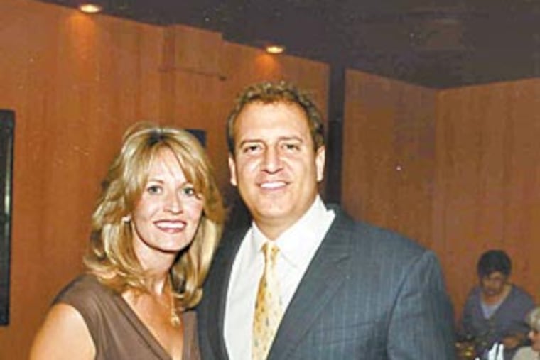 Kevin Waltzer, seen here in an undated file photo with his wife Lisa Mishler, a former NBC10 anchor, was charged with stock fraud in 1999 and then became a government informant.