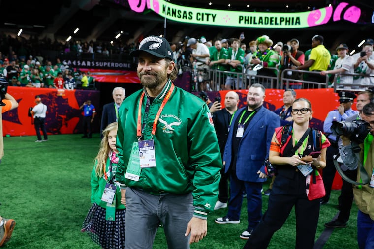 Eagles superfan Bradley Cooper was busy cooking for the Eagles on Saturday, the final day of the NFL draft.