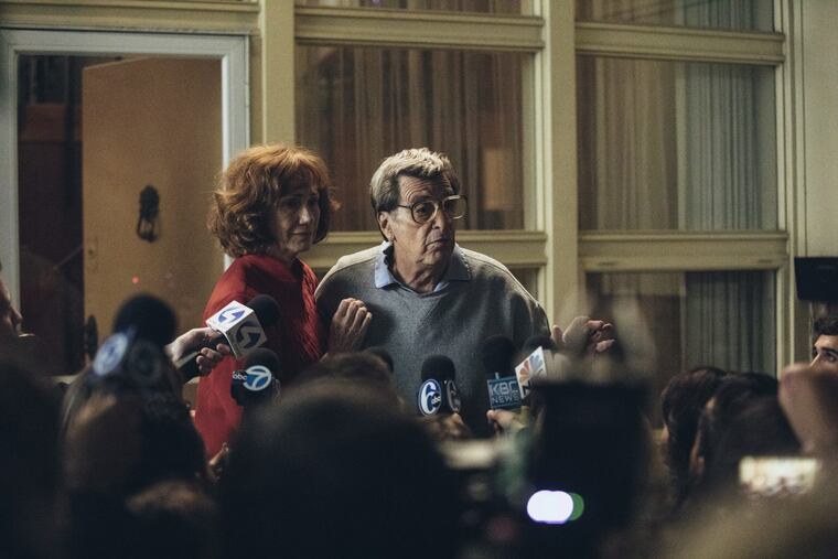 Kathy Baker and Al Pacino as Sue and Joe Paterno in HBO's "Paterno," a film from Barry Levinson scheduled to premiere in the spring of 2018