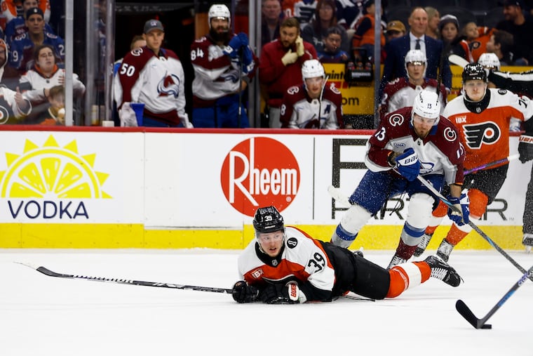 Flyers right wing Matvei Michkov has been flagged twice for diving infractions this season.