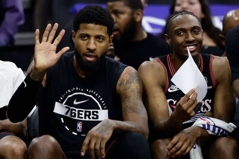 Paul George and Tyrese Maxey will have to play without Joel Embiid against Orlando.