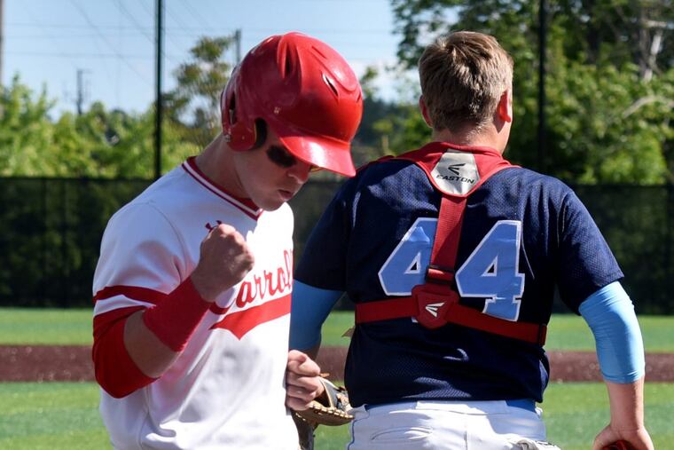Archbishop Carroll’s Cole Chesnet homered in a win over the Haverford School.