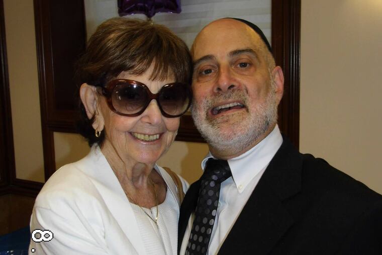 Mrs. Friedner, with son Robbie, was an elected member of the Camden County Democratic County Committee for 50 years.
