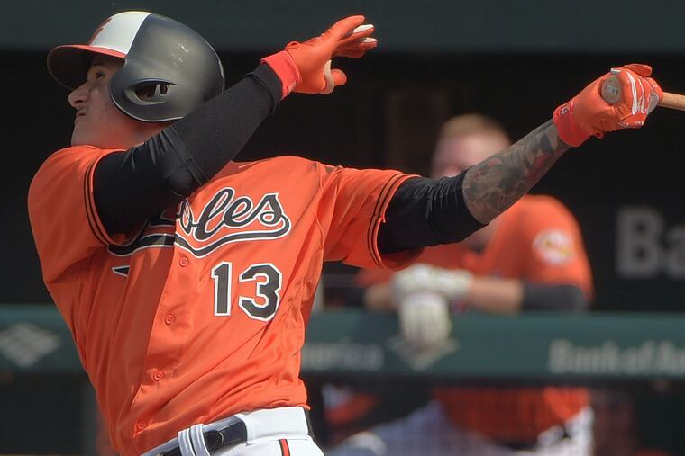 Manny Machado's days in a Baltimore Orioles appear to be numbered. The Phillies would like to be the team that trades for him. (Karl Merton Ferron/Baltimore Sun/TNS)