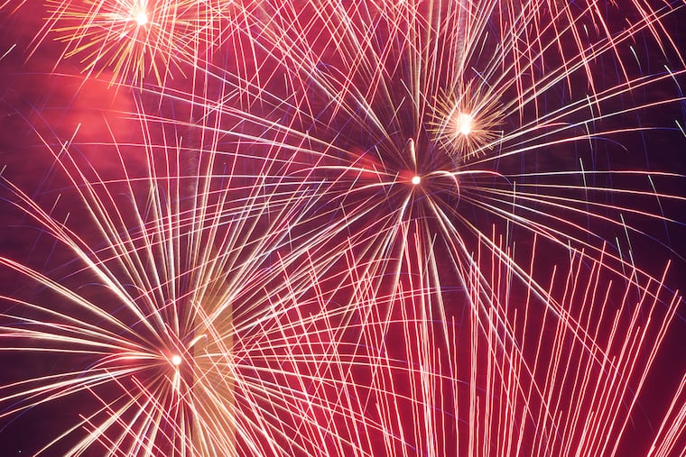 Fireworks over the National Mall in 2022.