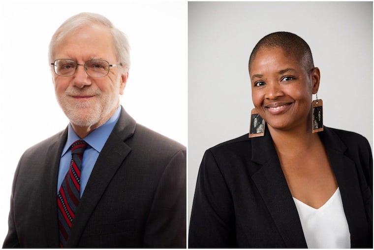 Green Party presidential candidate Howie Hawkins, left, and running mate Angela Walker, right.