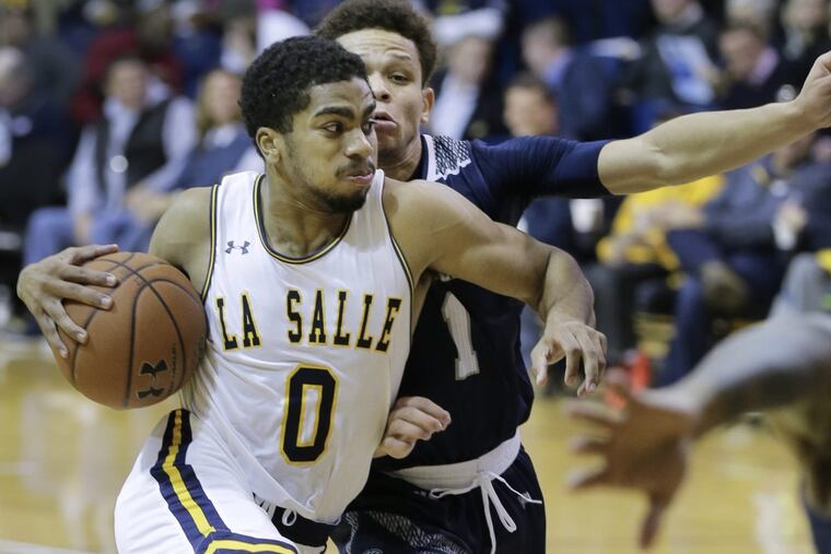 La Salle’s Pookie Powell, shown here in November, led La Salle to victory after returning from an ankle injury.