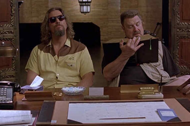 Jeff Bridges (left) and John Goodman in the Coen Brothers' "The Big Lebowski," at the Ambler Theater.