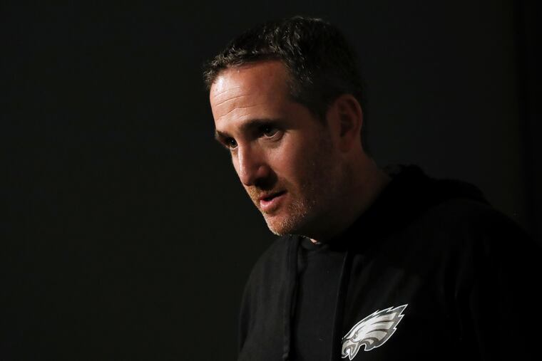 Eagles general manager Howie Roseman after a recent NFL draft press conference with head coach Nick Sirianni.