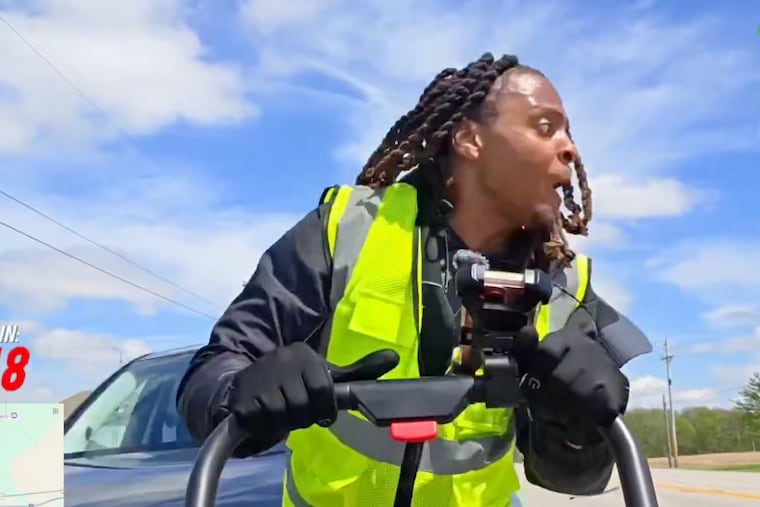 Isaiah Thomas, known online as HMBL Zay, moments before getting hit by a car.