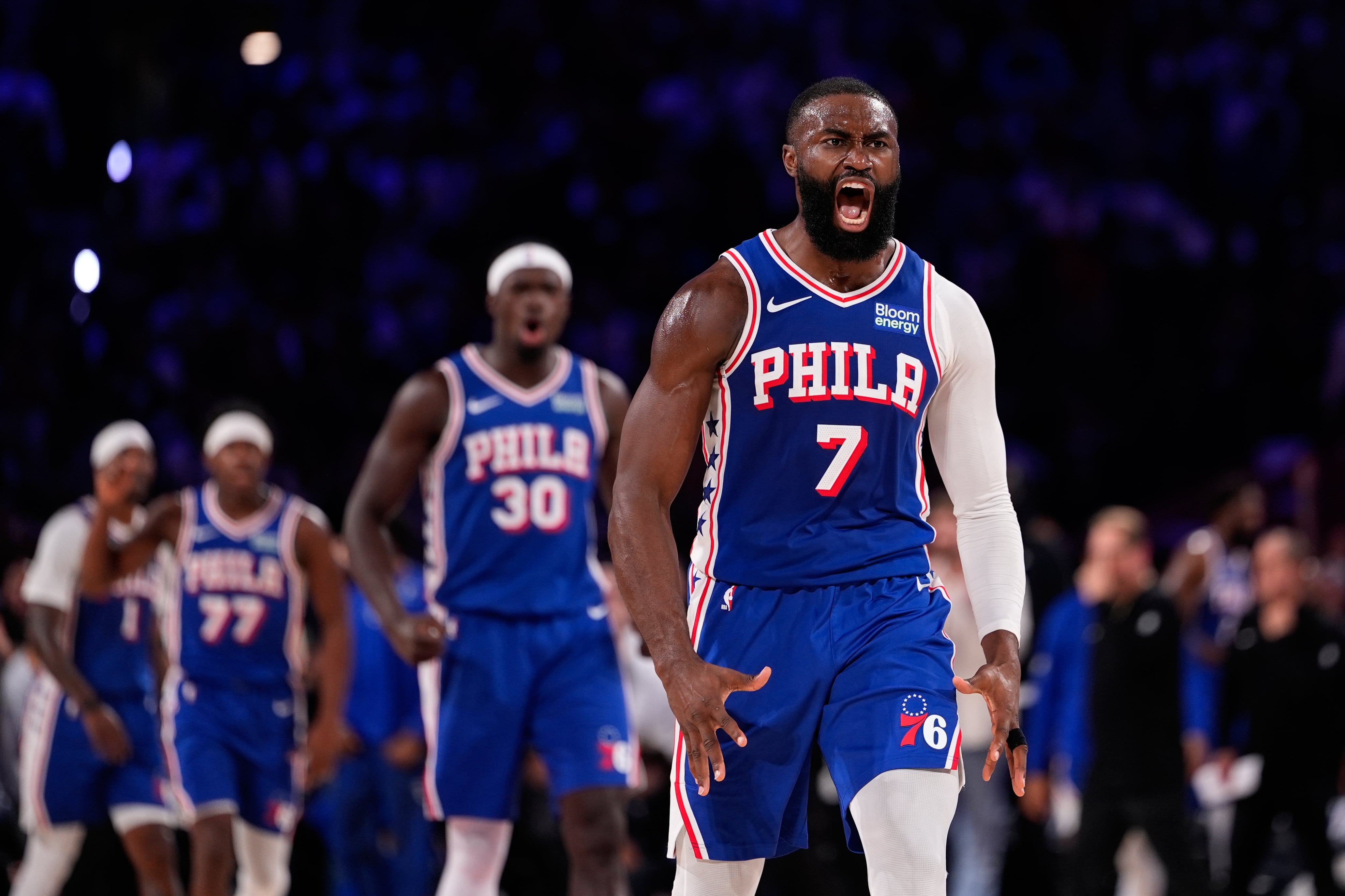 76ers forward Jaylen Brown sits out against Knicks with left knee soreness