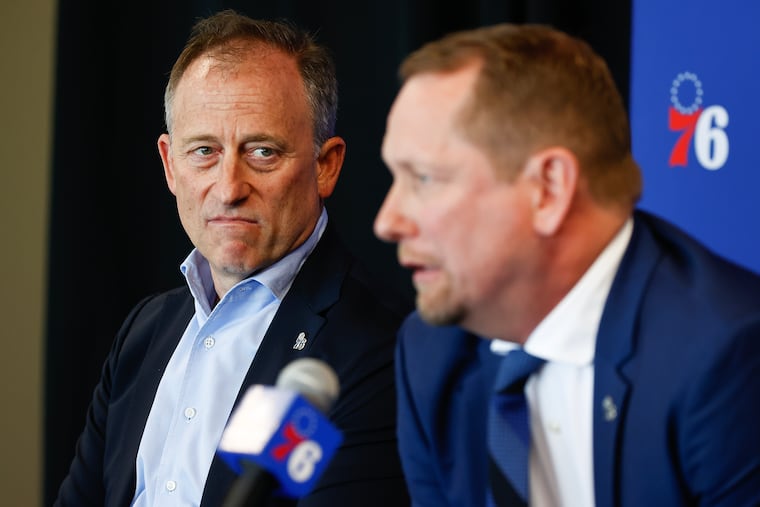 Josh Harris (left) says Nick Nurse (right) was the coach he wanted. "I did what I could do."
