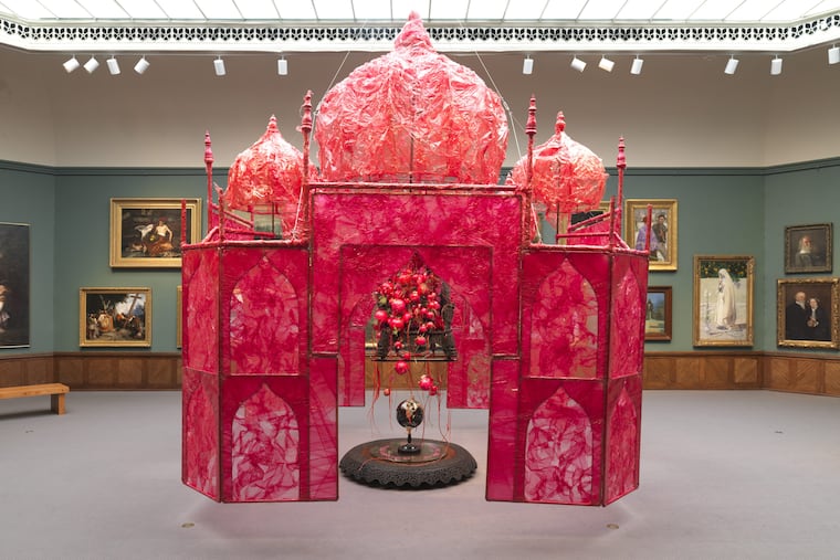 Rina Banerjee's "Take me, take me, take me…to the Palace of love" (2003) at Pennsylvania Academy of the Fine Arts.