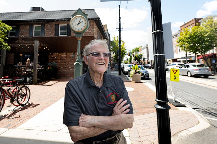 Media Mayor Bob McMahon, who has served as mayor since 1992 after a previous tenure on the borough council, is pictured on Aug. 8 along State Street.
.