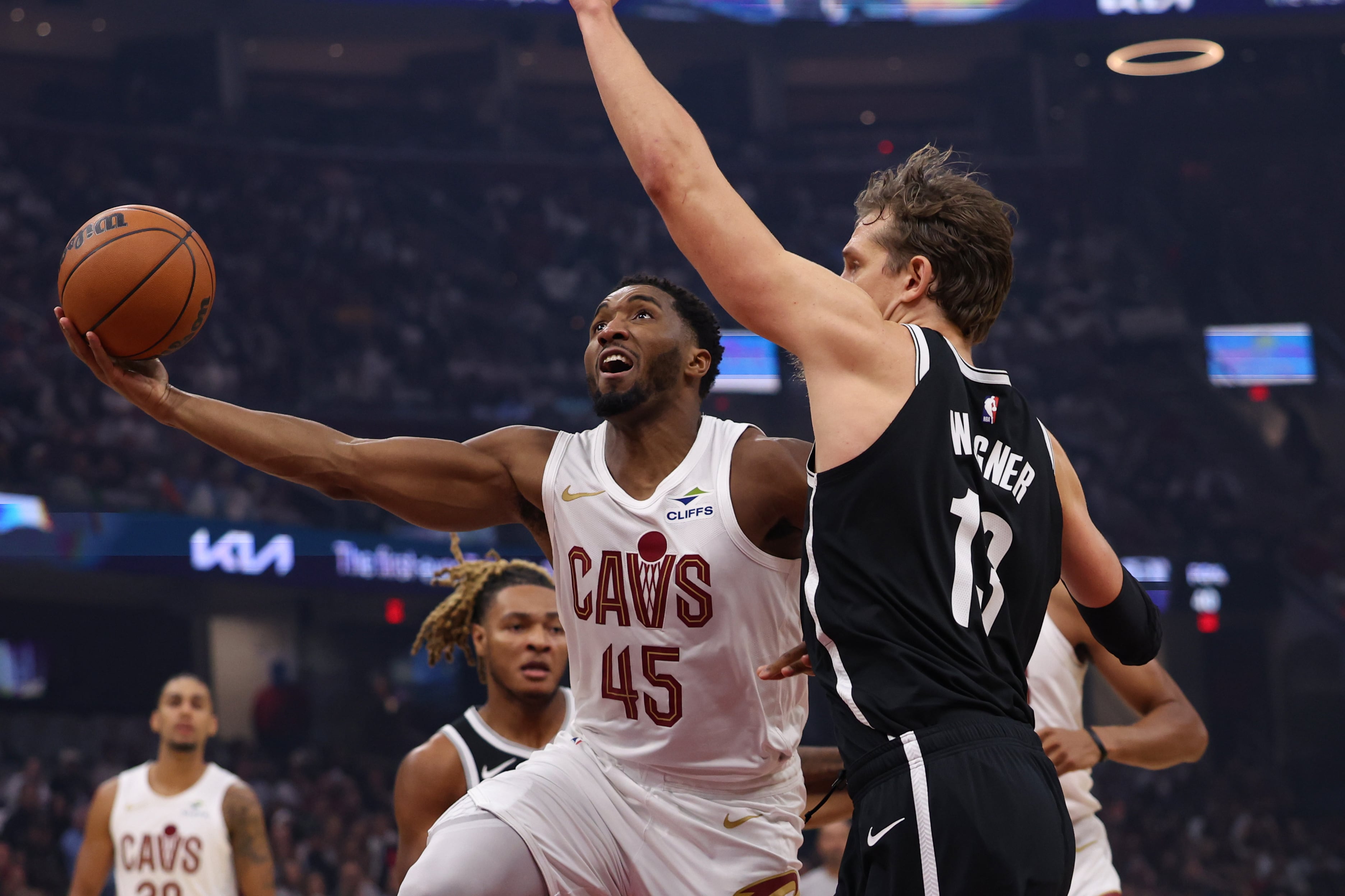 Cavaliers Hold Off Nets, 125-121, in Cleveland Home Opener