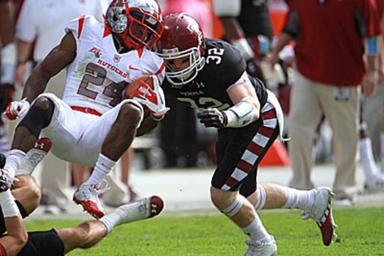 Tyler Matakevich has recorded 56 total tackles this season. (David Swanson/Staff Photographer)