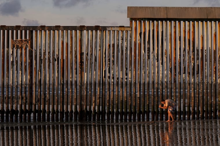 The border wall separating Mexico and the United States in Tijuana, Mexico, is seen on Jan. 28, 2025.