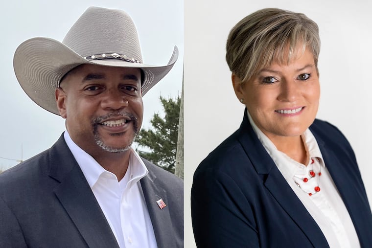 Tim Alexander (left) and Carolyn Rush. Alexander, a former prosecutor with the Philadelphia District Attorney's Office and investigator with the Atlantic County Prosecutor's Office, is seeking the Democratic nomination in New Jersey's Second Congressional District in the June 7 primary. Rush, an engineer with Lockheed Martin who moved full time to her summer home in Sea Isle City, is seeking the Democratic nomination for Congress in New Jersey's Second District, currently represented by Rep. Jeff Van Drew.