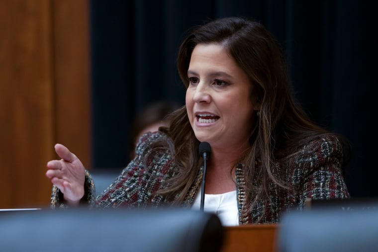 Rep. Elise Stefanik (R., N.Y.) speaks during a hearing of the House Committee on Education on Capitol Hill in Washington on Tuesday.