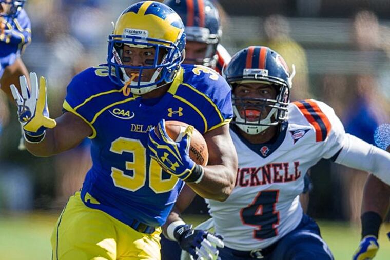 Delaware's Andrew Piercel. (Photo courtesy of Mark Campbell, UD Athletics Media Relations)