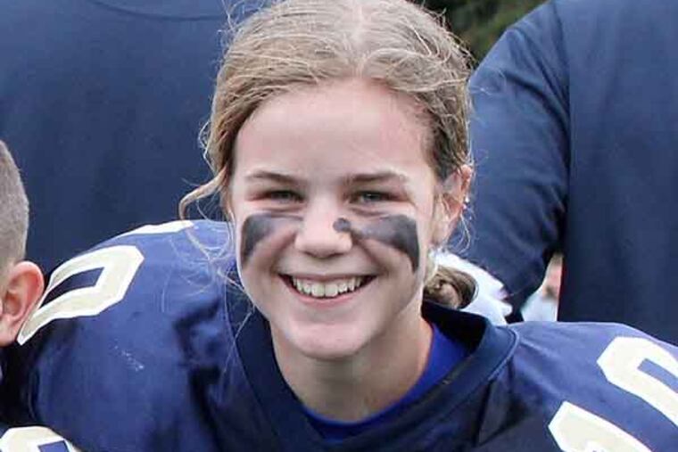 Caroline Pla during the 2012 football season. (Credit: Seal Pla)