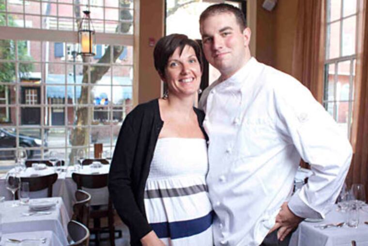 Chef Josh Lawler and wife-partner Colleen Lawler recently arrived from New York, where he cooked at Blue Hill at Stone Barns. (Ed Hille / Staff Photographer)