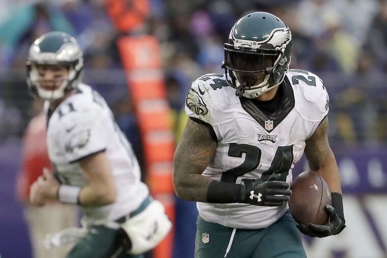 Ryan Mathews, running against the Ravens in December., was cut Tuesday.