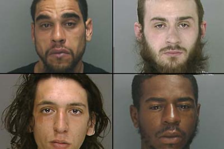 Rafael Zayas, 34; Robert Collins, 22; James Foulk, 25; and Erik Gomez, 27 escaped Sunday night from the Community Education Center's Hoffman Hall in North Philadelphia.