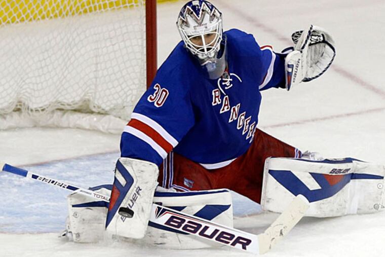 Rangers goalie Henrik Lundqvist. (Frank Franklin II/AP)