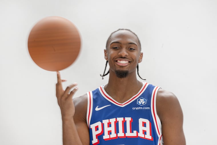 Point guard Tyrese Maxey is entering his sixth season with the Sixers.