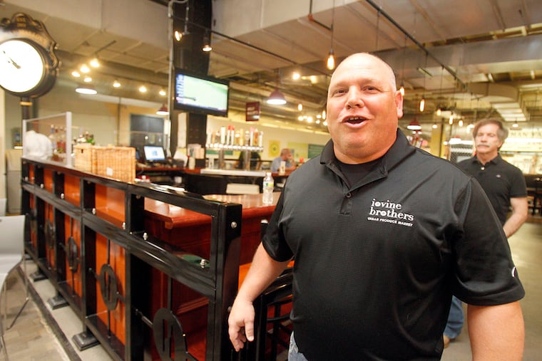 Jimmy Iovine, one of the owners of Molly Malloy's, in front of the restaurant in 2012.