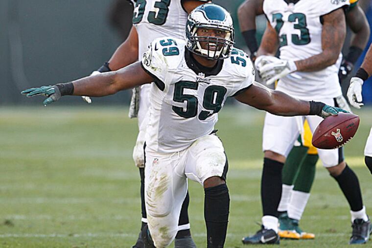 Eagles linebacker DeMeco Ryans. (Ron Cortes/Staff Photographer)