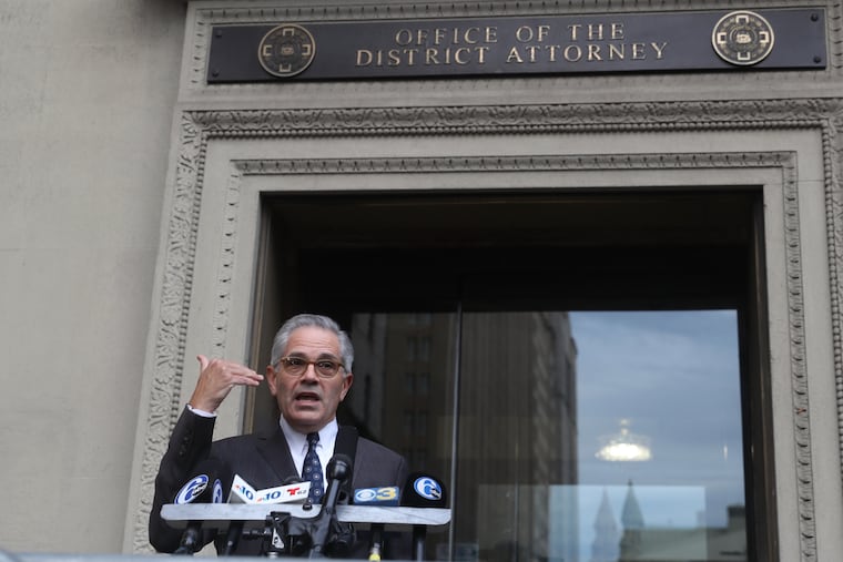 Philadelphia District Attorney Larry Krasner holds a press conference in Center City on the fatal October police shooting of Walter Wallace Jr,