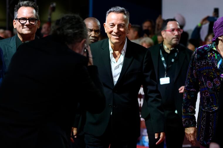 Bruce Springsteen attends the premiere of "Road Diary: Bruce Springsteen and The E Street Band," at the 2024 Toronto International Film Festival, in Toronto on Sunday, Sept. 8, 2024. ( Christopher Katsarov /The Canadian Press via AP )