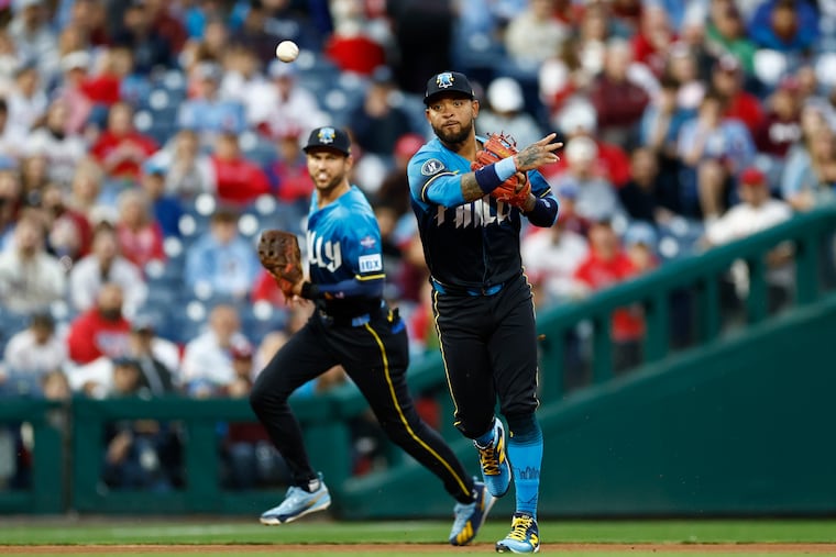 Normally an infielder, Edmundo Sosa was penciled in for his second career outfield start on Saturday.