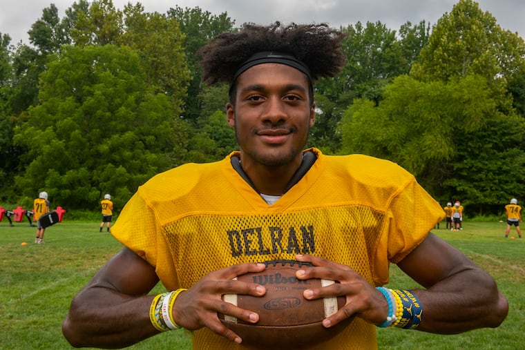 Delran High's R.J. Moten is a Michigan recruit for football. He also plans to play baseball for the Wolverines.