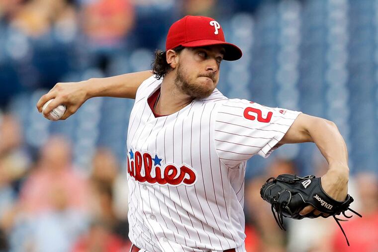 Aaron Nola could be headed for an arbitration hearing with the Phillies. YONG KIM/Staff Photographer.