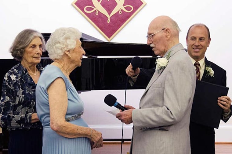 Bob serenaded his bride with Nat King Cole's "Unforgettable".