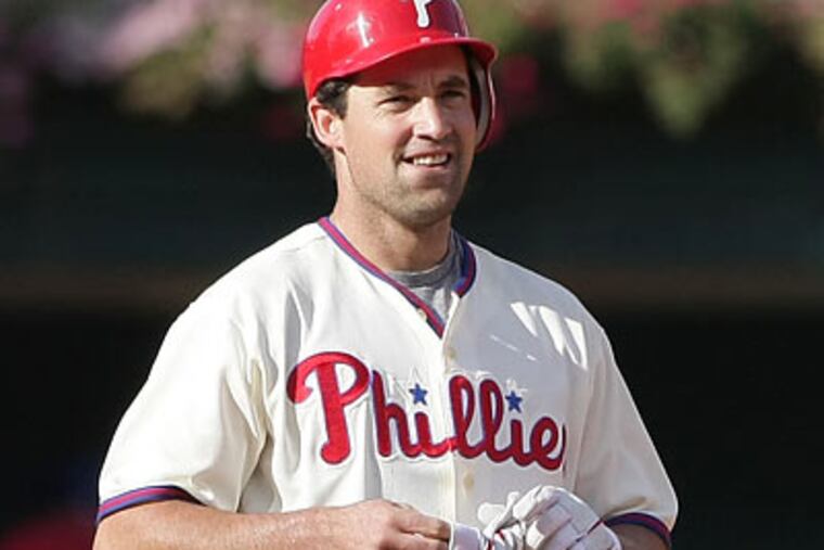 Pat Burrell's 251 home runs are fourth in Phillies history, and his 827 RBI are eighth all-time. (Jerry Lodriguss/Staff file photo)