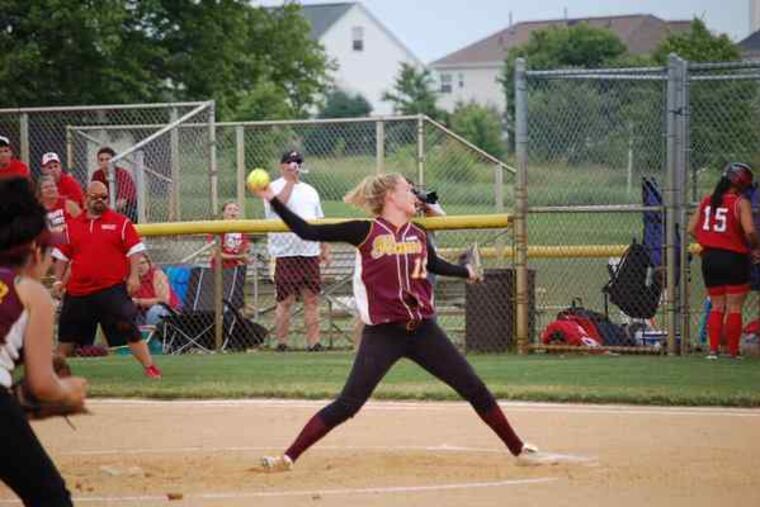 Nicole Hagerty has a career pitching record of 43-15 with 291 strikeouts for Gloucester Catholic. She earned a scholarship to Hofstra University, where she is ticketed to play first base.
