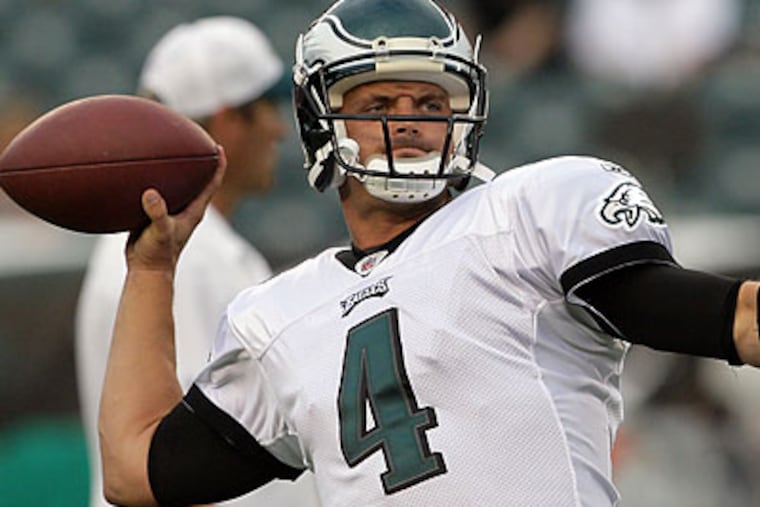 "I brought him in to be a starter, and crazy things happened," Andy Reid said of Kevin Kolb. (Yong Kim/Staff file photo)