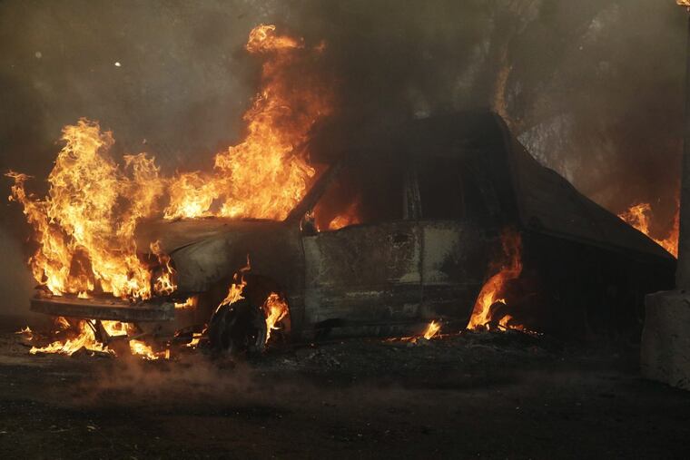 File Photo: A tow truck driver and two bystanders pulled a motorist from an overturned minivan just before it exploded in flames in Northeast Philadelphia.